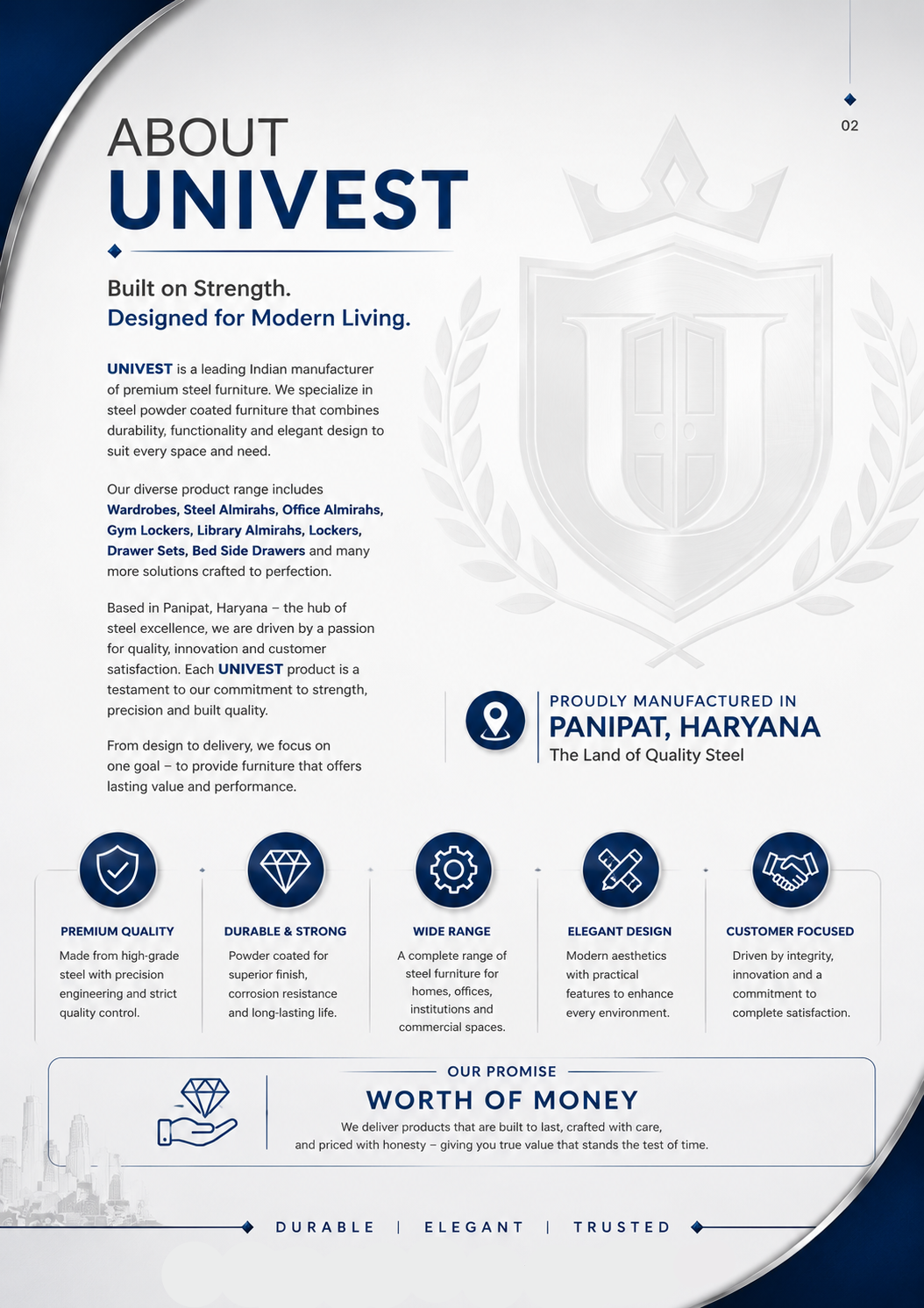 UNIVEST catalogue introduction